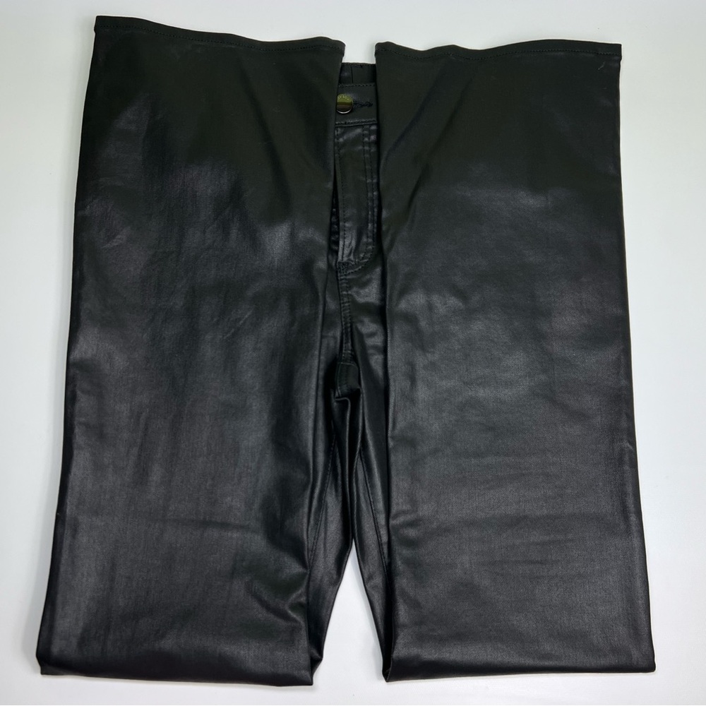 Chicos coated black flare pants size 6 - Picture 7 of 9
